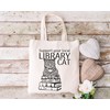 Pet Studio Art Cat Tote Bag, Library Cat, Large