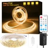 PAUTIX COB LED Strip Light 2700K, 24ft/7.5m Dimmable 3780LEDs DC24V