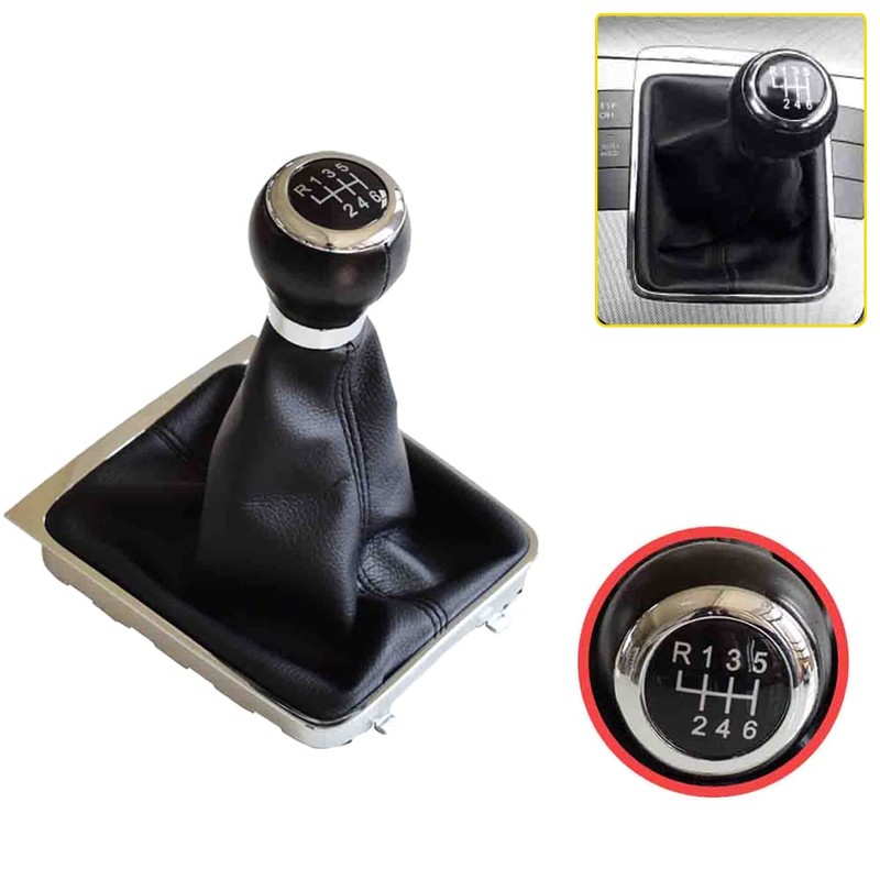 For V-W Passat B6 B7 CC 2005-2013, gear knob with