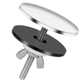 Stainless Steel Kitchen Sink Hole Cover, 2 Inch Kitchen Faucet Hole Cover Kitchen Sink Tap Hole Plate Stopper Cover Blanking Metal Plug, Brushed Stainless Steel