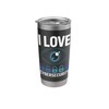 I Love Cybersecurity Eye Locks Design Stainless Steel Insulated Tumbler
