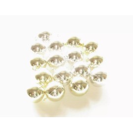 Unbranded Christmas Mini Ornaments Non Shatter 1", 25mm Balls Shiny Silver and Gold