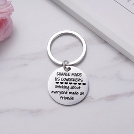 Ukodnus Coworker Keychain Gifts for BFF, Colleague Appreciation Gift for Work Bestie, Thank You Leaving Away Retirement Gift for Female Friends