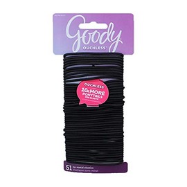 Goody 51Ct Thin Black Elastics