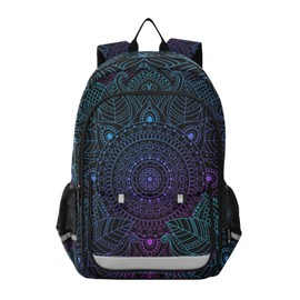 ALAZA Art Arabesque Mandala Boho Ethnic Bohemian Laptop Backpack Purse for Women Men Travel Bag Casual Daypack with Compartment & Multiple Pockets