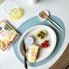 Le&amp;Me [Sisihosi] Le&amp;Me pebble double-sided leather table mat, cream beige