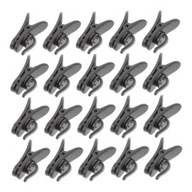 NOLITOY 200pcs Rotatable Earphone Wire Clips Lightweight Plastic Mic Holder for Shirt Tie Clip for Headset Accessories Secure Attachment for Lavalier Microphones