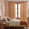 Boho Terracotta Tab Top Bohemian Curtains for Fall Living Room