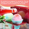 LUVCOSY 8-Pack Reusable Plastic Snow Cone Cups, Compatible with Nostalgia