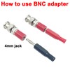BNC Male to 4mm Banana Jack Adapter Q9 Oscilloscope Terminal