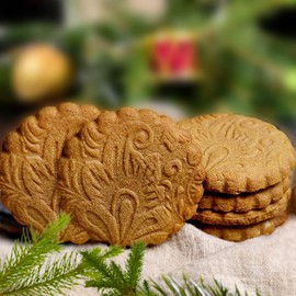 Embossed Rolling Pins Christmas Rolling Pin,3D Paisley Pattern Flower Snowflake Rattan Wooden Roll Pin Laser Engraved Rolling Pin DIY Tool for Kids and Adults to Make Cookie Dough