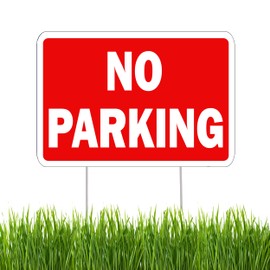 Rogue River Tactical No Parking Do Not Park Here Yard Sign With Stakes Double Sided