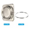 PATIKIL 7" Backdraft Damper with Ducting Hose Clamp, 1 Set