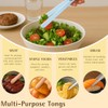 3-Pack Mini Silicone Tongs for Cooking and Serving