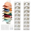 2 Pack Baseball Cap Hat Organizer(White)
