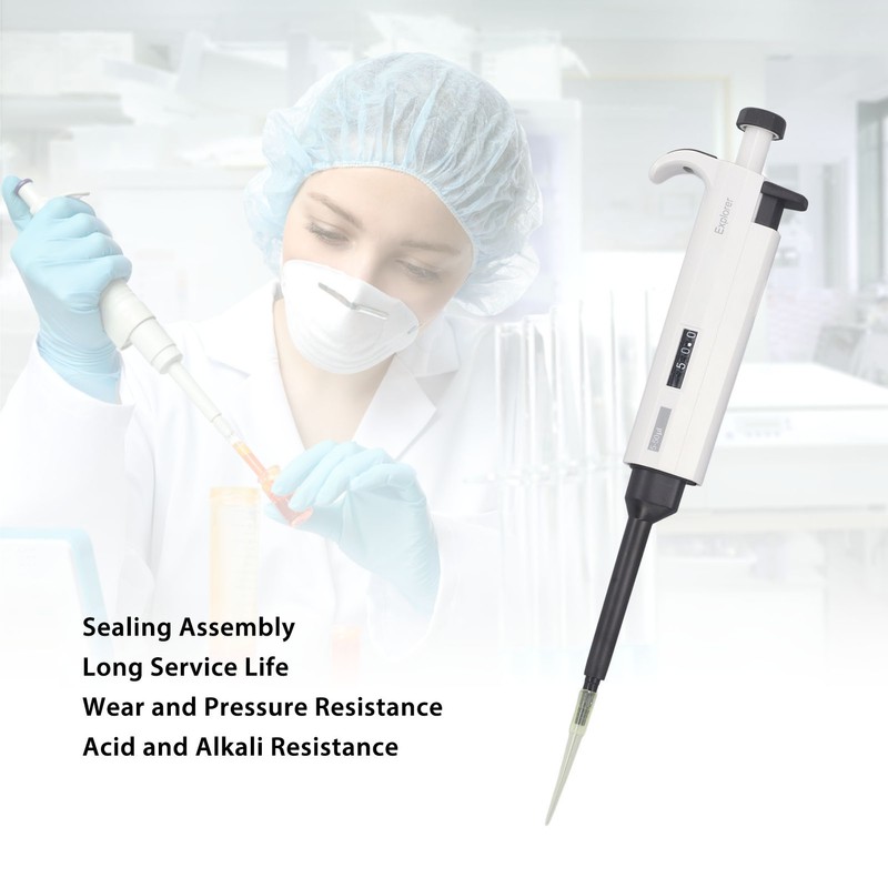 Laboratory Micropipette 5‑50ul Large Volume Tip Sampler Digital Adjustable Pipettor