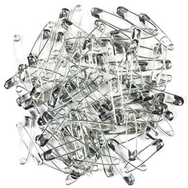 Cousin DIY 32030 1 inch Safety Pins, 1", SILVER