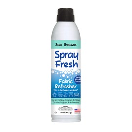 Spray Fresh Fabric Refresher - Deodorizer & Freshener for Clothing, Bedding, Luggage, Furniture & More - Eliminates Smoke Smell & Other Pesky Odors - Helps Prevent Fabric from Wrinkling (Sea Breeze)