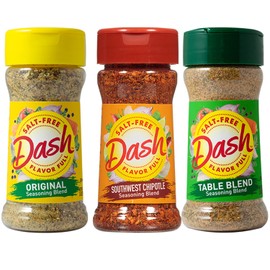 Mrs Dash Seasoning Salt Free Variety Pack, 12 Bottles Complete Set, A Healthier Option Salt Free Spices, Mrs. Dash No Salt Seasoning with Measuring Spoon by Erbies