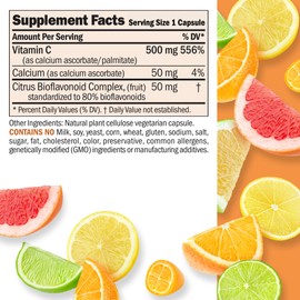 ANDREW LESSMAN Vitamin C 500 Complex 720 Capsules - Non-Acidic Vitamin C Plus Citrus Bioflavonoids for Immune System and Anti-Oxidant Support, No Stomach Upset, Small Easy to Swallow Capsules
