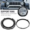 Hoypeyfiy 7 Inch Round Headlight Mounting Retaining Bracket Ring Set