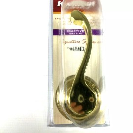 KWIKSET Signature Series DUMMY LEFT HAND DOOR HANDLE Polished Brass BRAND NEW!
