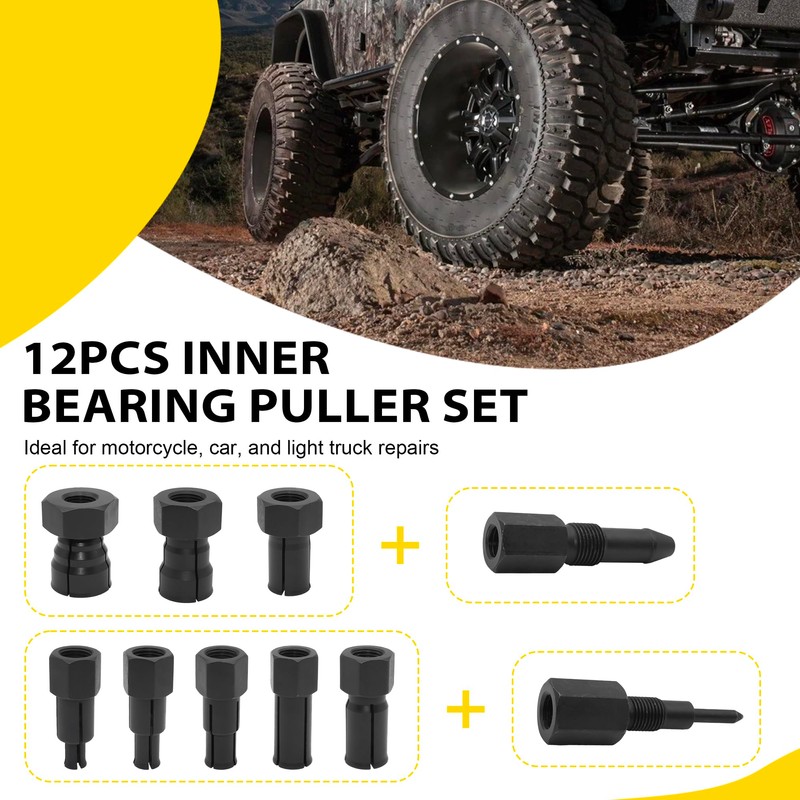 ZOSANY 12 PCS Bearing Puller Kit,Slide Hammer Puller Puller Set