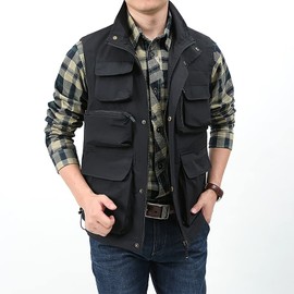Oroln Men's Mesh Vest, Multi-functional, Fishing Vest, Ultra Lightweight, Fishing, Shooting, Climbing, Photography, Summer, Outdoor Vest, Work, Travel, Multiple Pockets, UV Protection, Breathable,