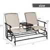 S AFSTAR 2-Person Outdoor Glider, Patio Glider Bench Chairs with