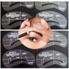 8 different eyebrow stencils for eyebrow shapes and eyebrows thickening,
