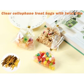 6” x 9” Resealable Cellophane Bags 300 pcs Small Self Sealing Clear Bags for Packaging Products Self-adhesive Cello Bag for Jewelry, Cards, Photos, Envelopes, Gifts, Bakery, Candies and Products