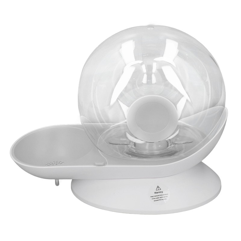Pet Water Dispenser Snail Shape Automatic Transparent 2.8L Large Capacity
