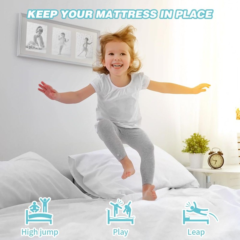 DUJUIKE Mattress Slide Stopper and Gripper, Mattress Non Slip Pad