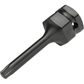 HAZET 995S6-T40LG Screwdriver Socket, 1/2 Inch Square, s24 mm Outer Hexagon, Inner Torx T40, Long Shape, Suitable for Vehicles, Cars, Vans Chassis/Brakes