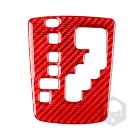 HJGHR Carbon Fiber Car Gear Shift Knob Console Panel Cover Trims Fit for Toyota Corolla Interior Accessories 2009 2010 2011 2012 2013 Red