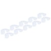 10Pcs Rainbow Shaped Transparent Storage Box Dust Proof Storage Box