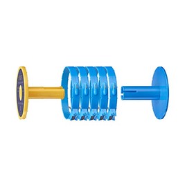 WAKU Stroft Leader spools system with cutter rings, Set of 5