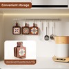 Wooden Trivets for Hot Dishes，3PCS Wooden Coasters with Organising Holder，Base