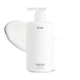 arwe Bitter Butter Ceramide Body Lotion, 13.5 fl oz (400 ml), Naturally Derived, Body Cream, 24 Hours Moisturizing, Sensitive Skin Soothing Care, Perfume Scent, Large Capacity Milk Lotion