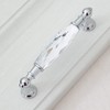 2Pcs MFYS 3.75'' Hole to Hole Clear Pulls Crystal Drawer