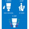Toilet Spray | Prevents Nasty Poop Smell | Easy to
