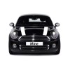The Pixel Hut White Laminated Hood Bonnet Stripes for Mini