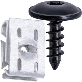 Rexka 10 Sets T25 M5 Fender Liner Bumper Cover Splash Shield Scew U Nut Kit for VW N90974701 N90959101