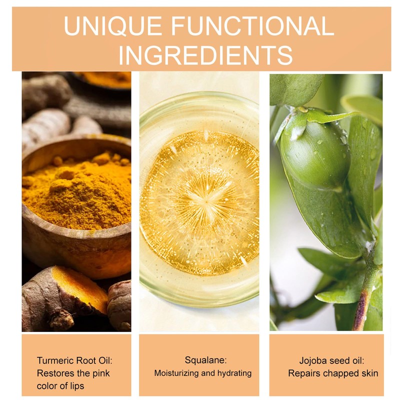 Turmeric Lip Balm for Smokers With Root Oil - Brightening