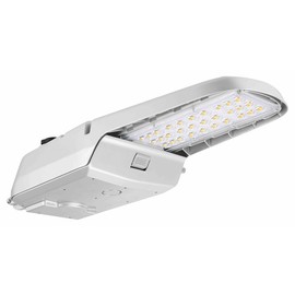 CHIUER 70W 105W 150W,LED Roadway Light with Photocell, 4000K-5000K, 120V-480V, Cobra Head Pole Mounted Outdoor Site Area Lighting, Dusk to Dawn Sensor, Dimmable DLC Lighting Facts (4000K, 105W)