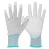 sourcing map Anti Static Gloves ESD Work Gloves PU Coated