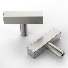Amerdeco Pack of 10 Furniture Knobs, Stainless Steel Cabinet Knobs, Brushed Nickel Drawer Knobs, Bar Knobs, Knob for Cupboard, Door Knob, Dresser Knobs, Cabinet Knobs, UK0014