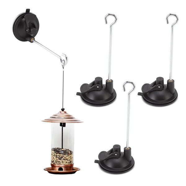 QANYEGN 3 Pcs Bird Feeder Hanger, Hook Hanging Bracket with