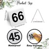 100 Pcs Acrylic Table Numbers 1-100 Double Side Numbered Table