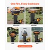 VEVOR Camping Rocket Stove, Wood Burning Portable Rocket Stove with